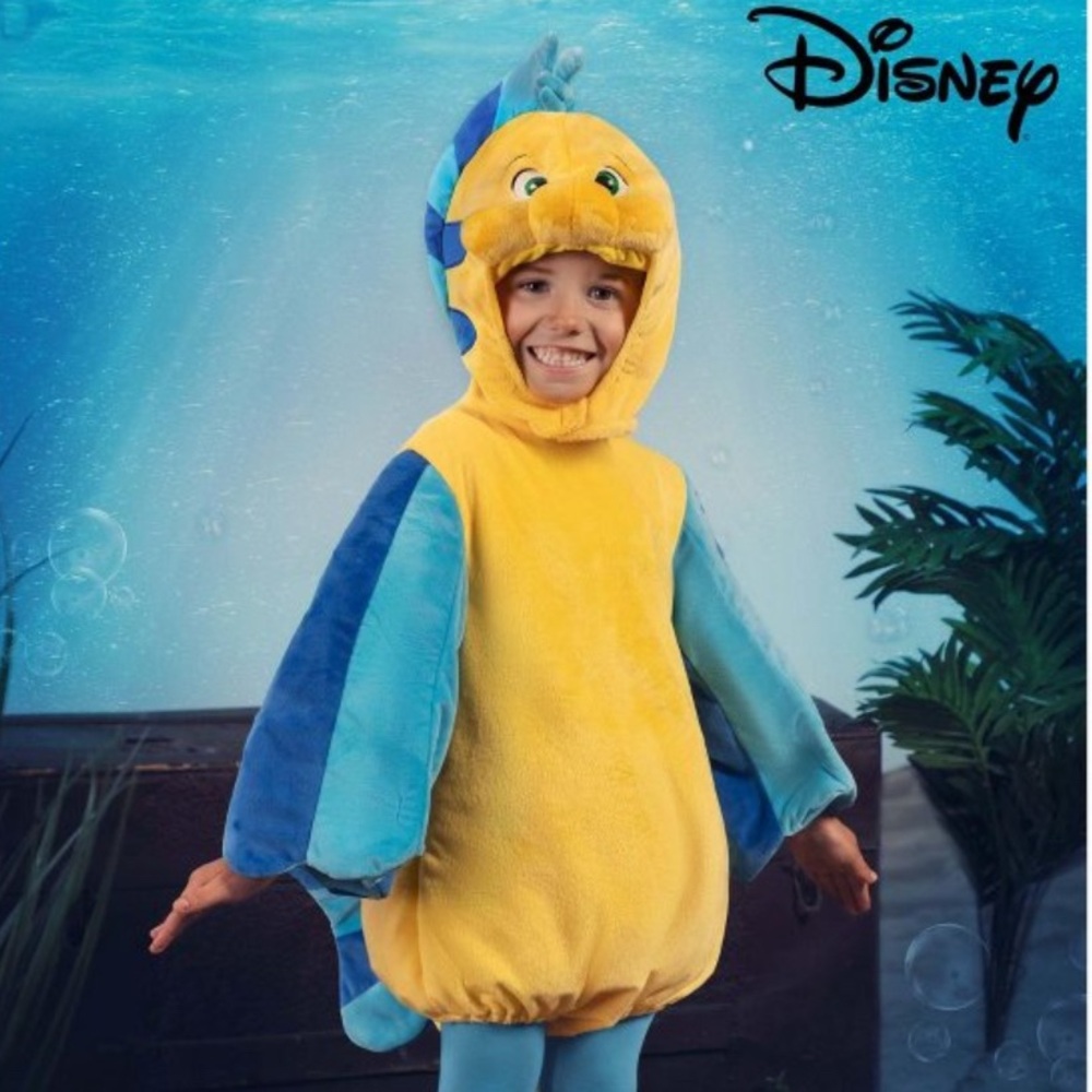 DISNEY THE LITTLE MERMAID FLOUNDER COSTUME 4T